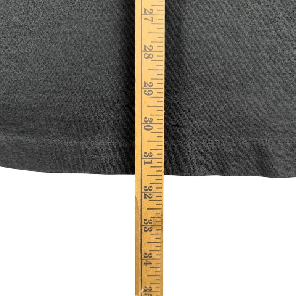 Vtg 90s Fruit of the Loom Blank T-Shirt XXL Faded Black Single Stitch USA Made - Picture 7 of 8